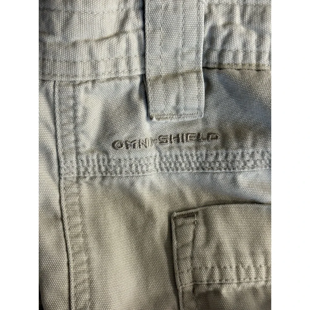 Columbia Ultimate ROC Men's 34x30 Tan Cotton Omni-Shield Cargo Hiking Pants